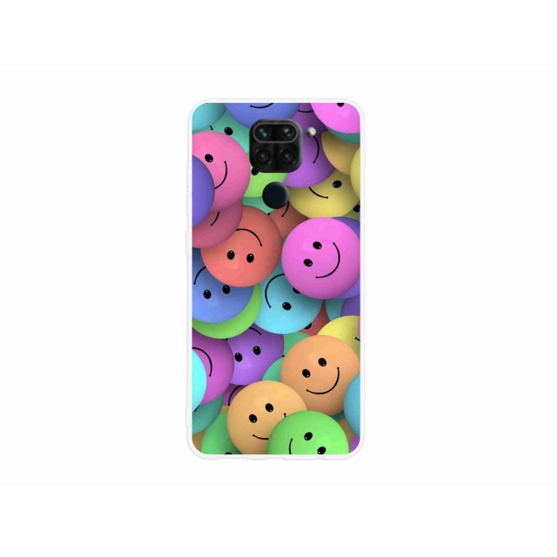 Gél borítás mmCase a Xiaomi Redmi Note 9-hez - színes smiley-k