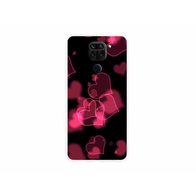 Gél borítás mmCase a Xiaomi Redmi Note 9-hez - piros szívek
