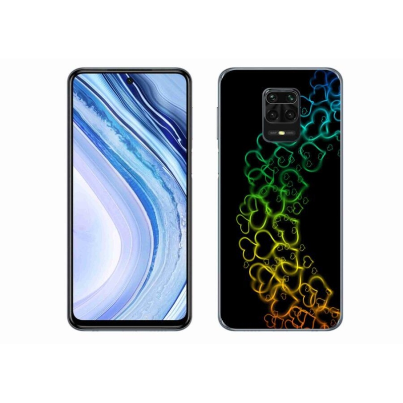 Gél borítás mmCase a Xiaomi Redmi Note 9 Pro készülékhez - színes szívek