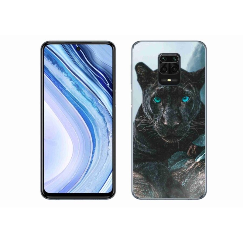 Zselés borítás mmCase a Xiaomi Redmi Note 9 Pro-hoz - fekete párduc