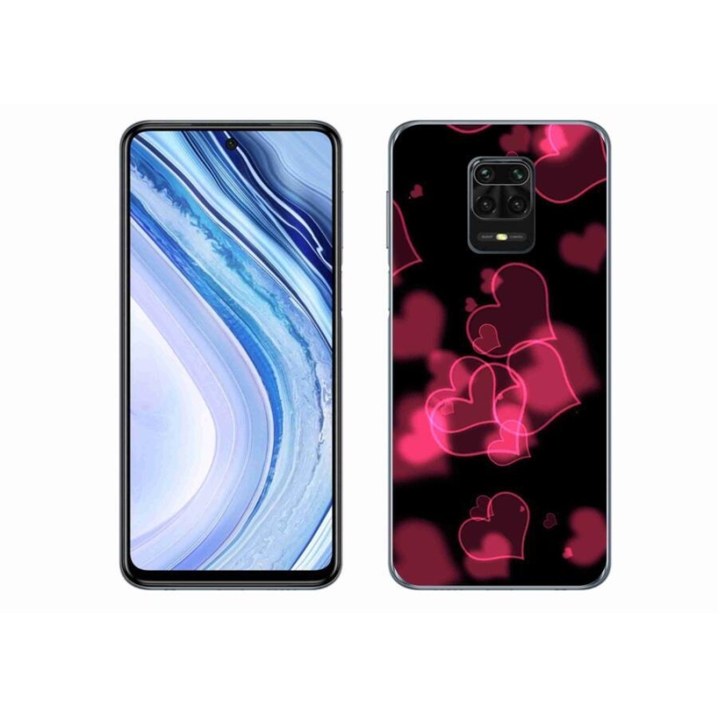Gél borítás mmCase a Xiaomi Redmi Note 9 Pro készülékhez - piros szívek