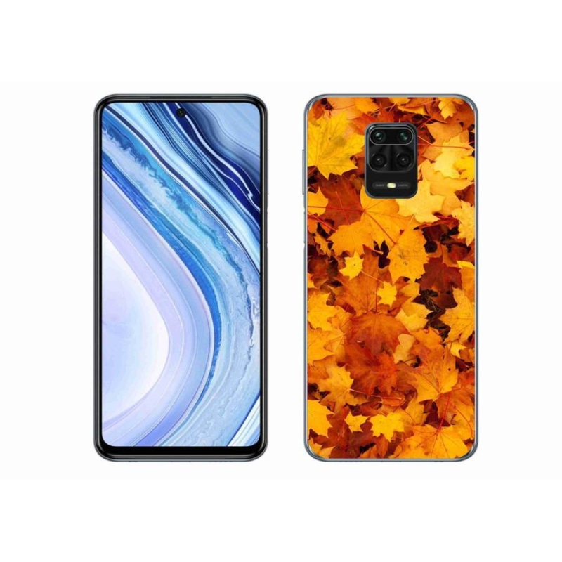 Gél borítás mmCase a Xiaomi Redmi Note 9 Pro számára - juharlevelek