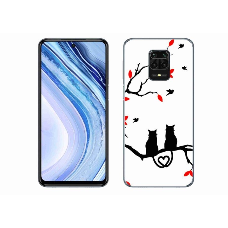 Gél borítás mmCase a Xiaomi Redmi Note 9 Pro számára - macska szeretet