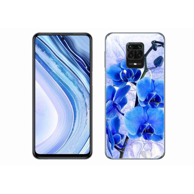 Gél borítás mmCase a Xiaomi Redmi Note 9 Pro készülékhez - kék virágok