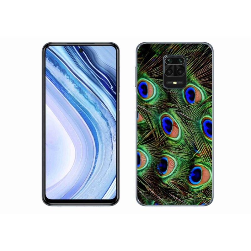 Zselés borítás mmCase a Xiaomi Redmi Note 9 Pro-hoz - pávatoll