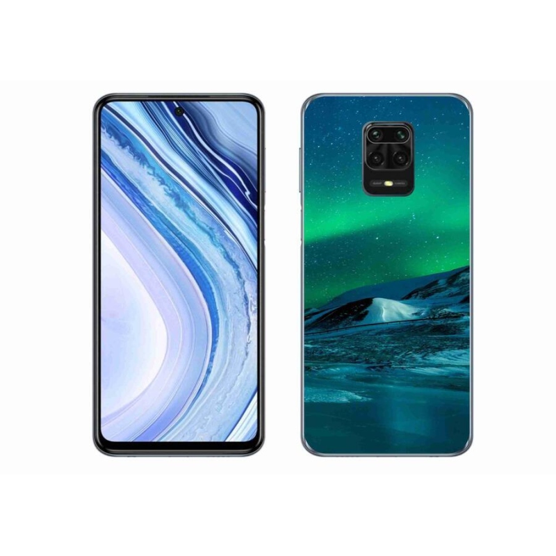 Gél borítás mmCase a Xiaomi Redmi Note 9 Pro-hoz - aurora borealis