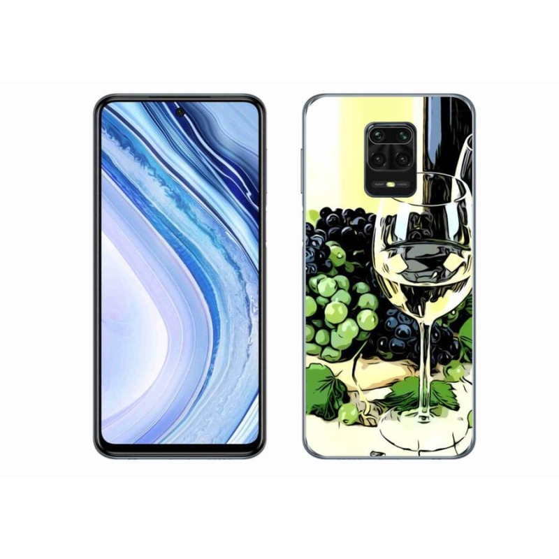 Gél borítás mmCase a Xiaomi Redmi Note 9 Pro számára - pohár bor