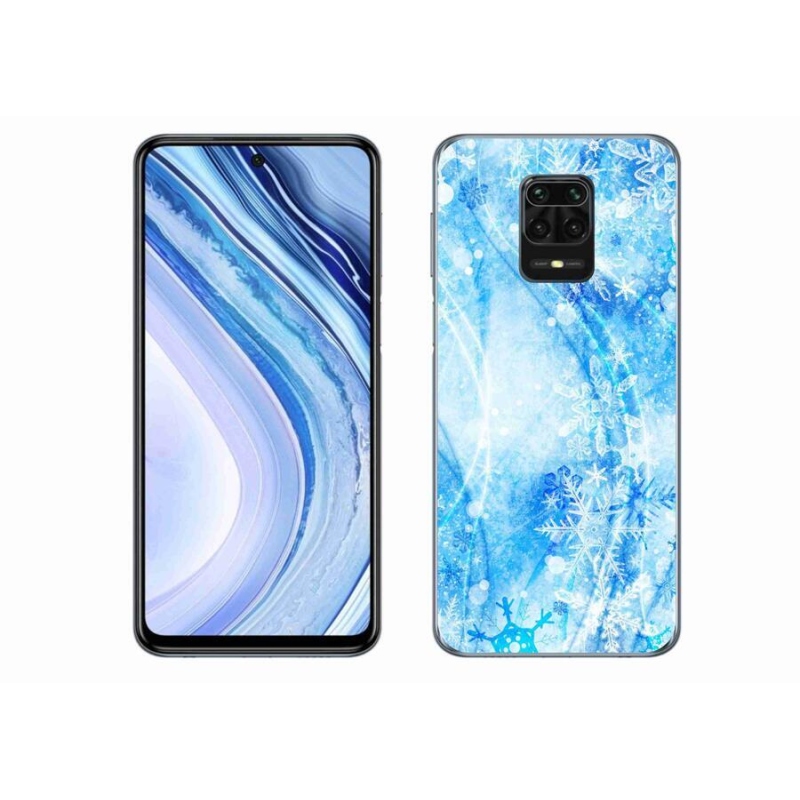 Gél borítás mmCase a Xiaomi Redmi Note 9 Pro készülékhez - hópelyhek