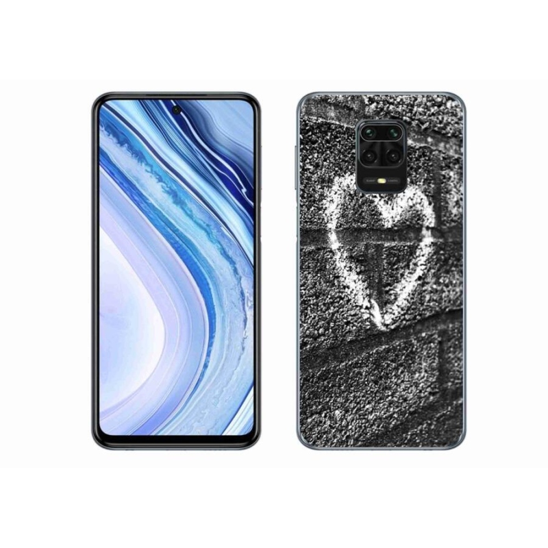 Gél borítás mmCase a Xiaomi Redmi Note 9 Pro-hoz - szív a falon