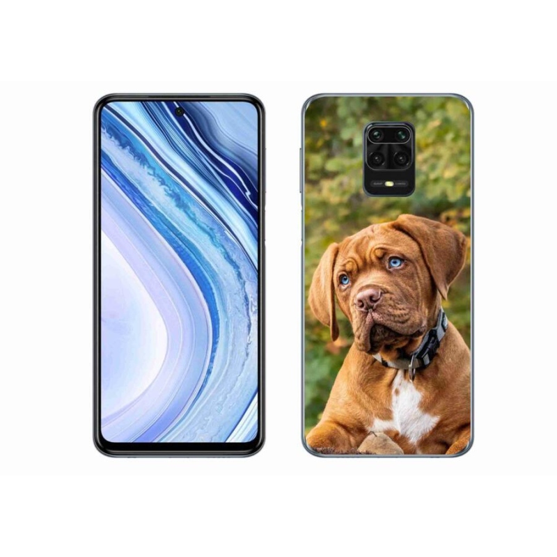 Gél borítás mmCase a Xiaomi Redmi Note 9 Pro számára - kölyökkutyakék