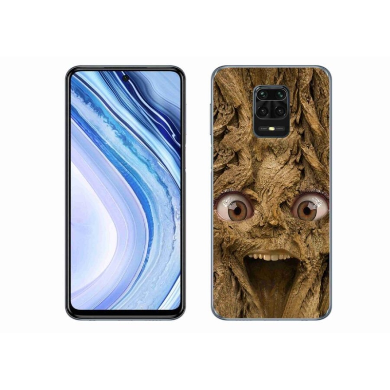 Gél borítás mmCase a Xiaomi Redmi Note 9 Pro számára - vidám fa szemekkel
