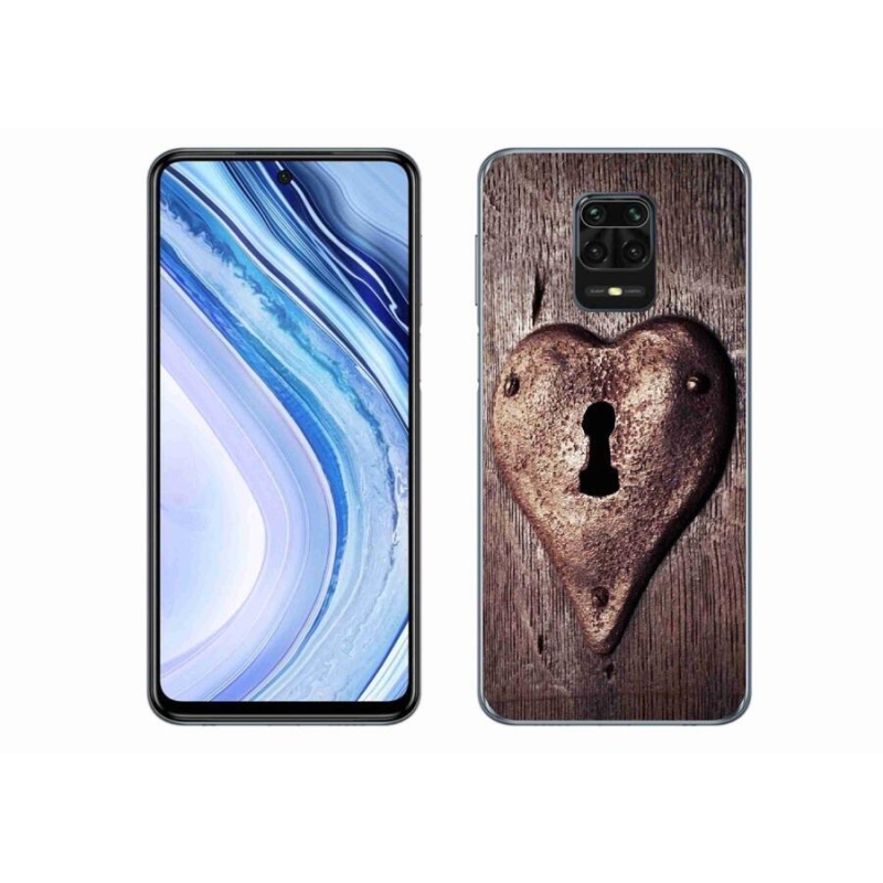 Gél borítás mmCase a Xiaomi Redmi Note 9 Pro-hoz - szív alakú zár