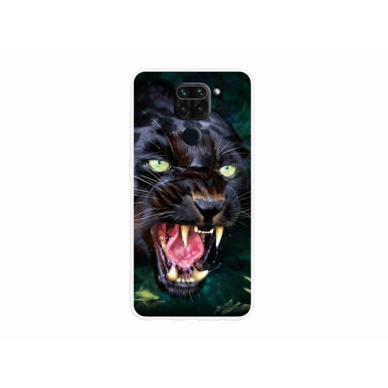 Gél borítás mmCase a Xiaomi Redmi Note 9-hez - dühös fekete párduc