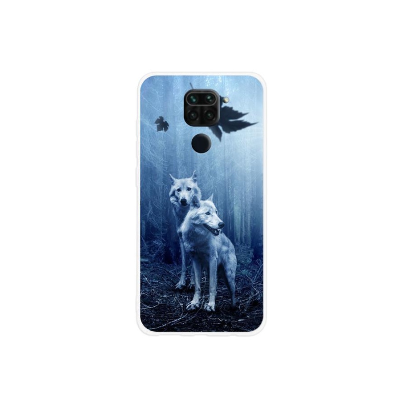 Gél borítás mmCase a Xiaomi Redmi Note 9-hez - farkasok az erdőben