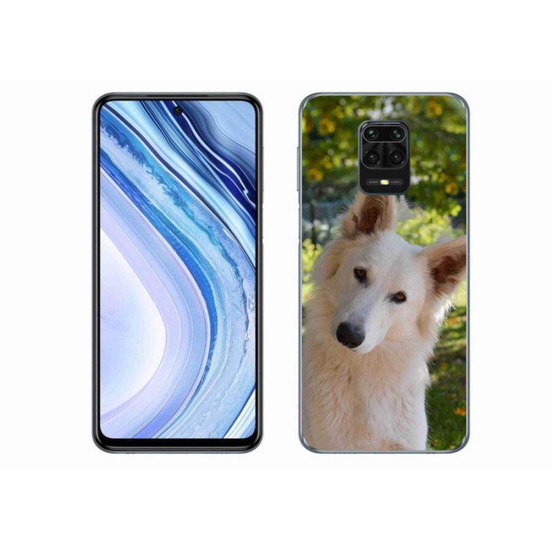 Gél borítás mmCase a Xiaomi Redmi Note 9S-hez - fehér svájci juhász 1