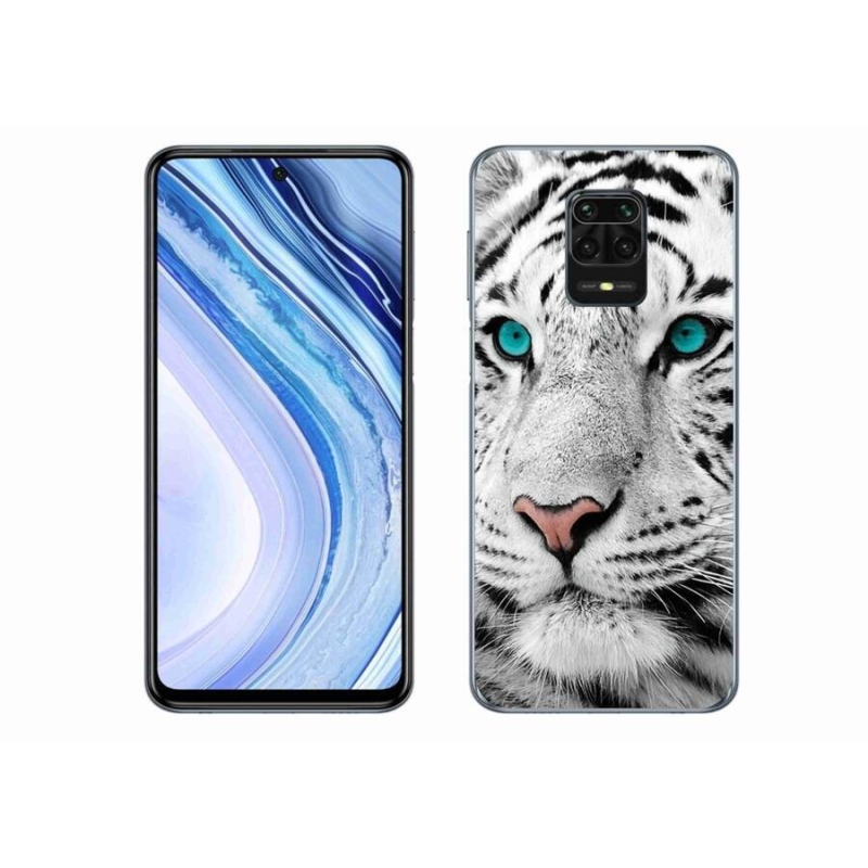 Gél borítás mmCase a Xiaomi Redmi Note 9S-hez - fehér tigris