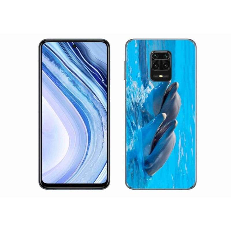 Gél borítás mmCase a Xiaomi Redmi Note 9S-hez - delfinek