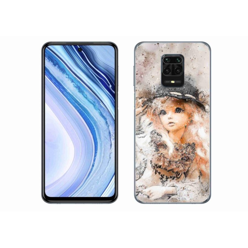 Gél borító mmCase a Xiaomi Redmi Note 9S-hez - lány kalapban