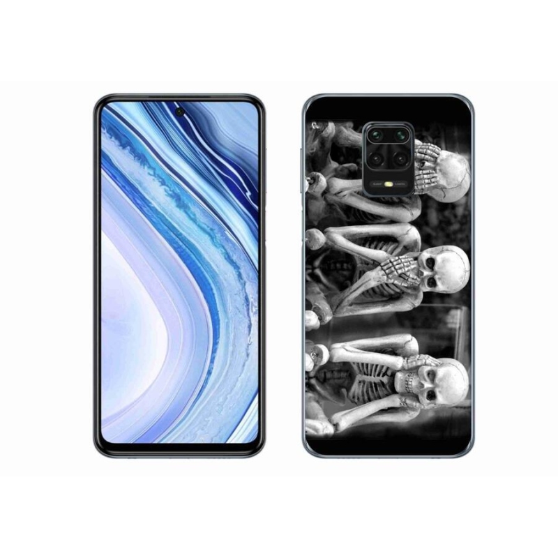 Gél borító mmCase a Xiaomi Redmi Note 9S-hez - csontvázak
