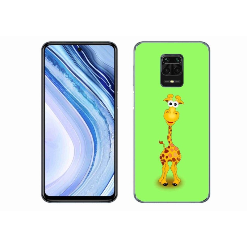 Gél borítás mmCase a Xiaomi Redmi Note 9S-hez - rajzfilm zsiráf