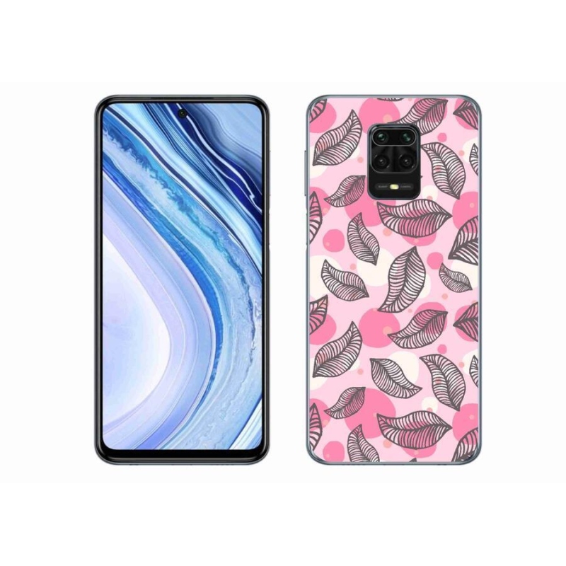 Gél borítás mmCase a Xiaomi Redmi Note 9S-hez - rajzfilmes hulló levelek