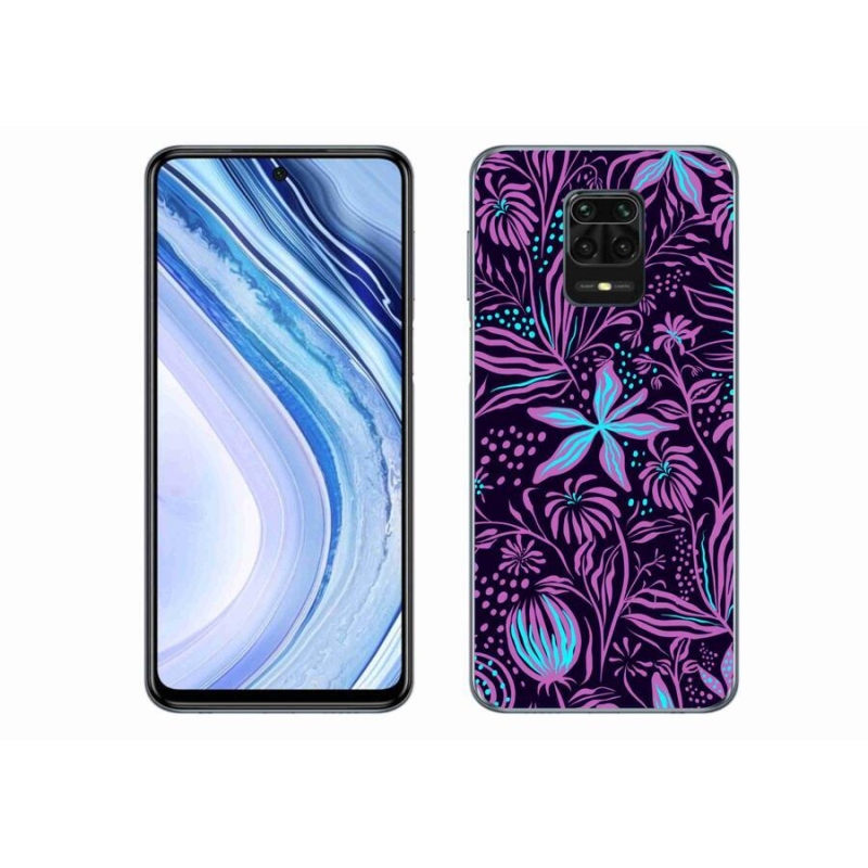 Gél borító mmCase a Xiaomi Redmi Note 9S-hez - virágok 2