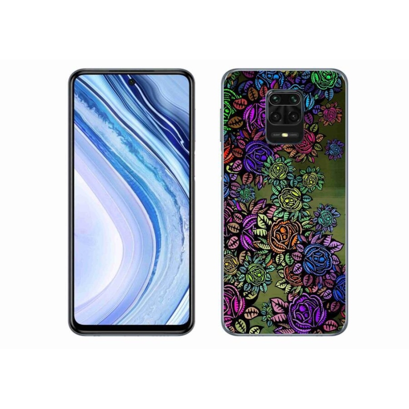 Gél borító mmCase a Xiaomi Redmi Note 9S-hez - virágok 6