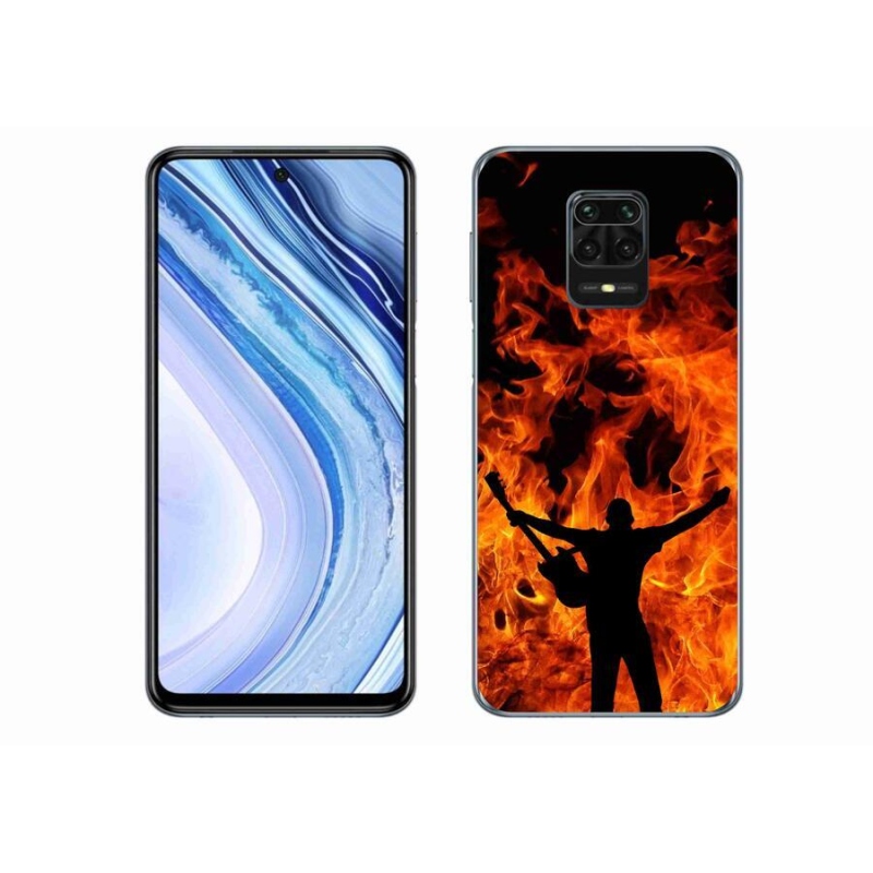Gél borító mmCase a Xiaomi Redmi Note 9S-hez - zenész és tűz