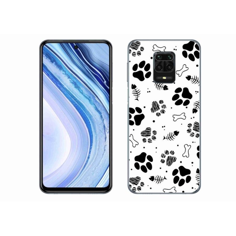 Gél borítás mmCase a Xiaomi Redmi Note 9S-hez - kutyamancsok 1