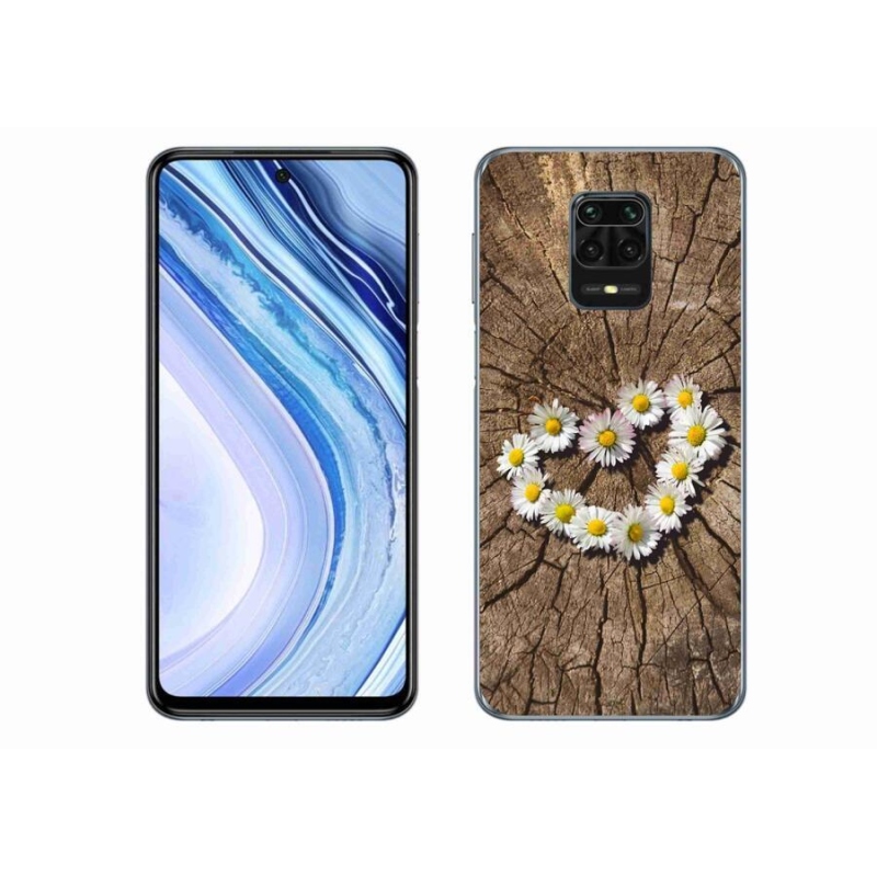Gél borítás mmCase a Xiaomi Redmi Note 9S-hez - százszorszépek szíve