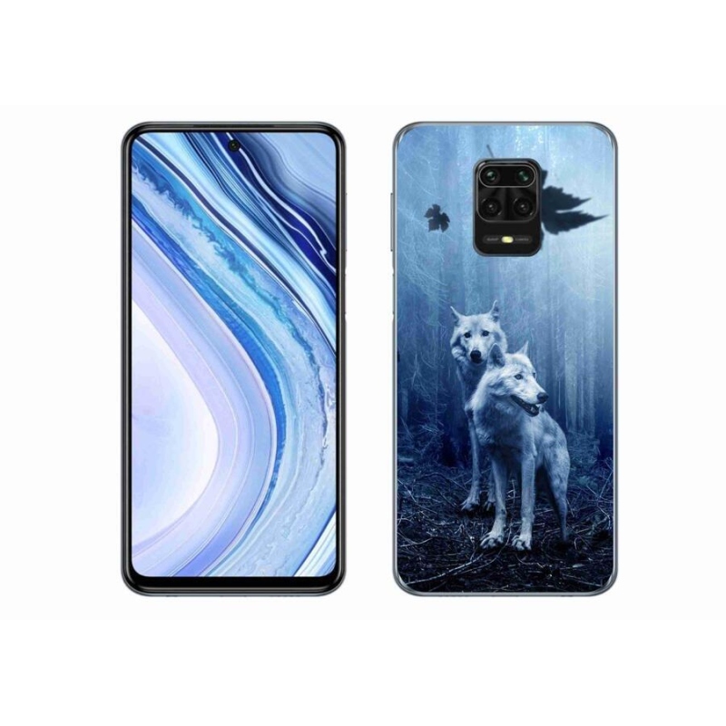 Gél borító mmCase a Xiaomi Redmi Note 9S-hez - farkasok az erdőben