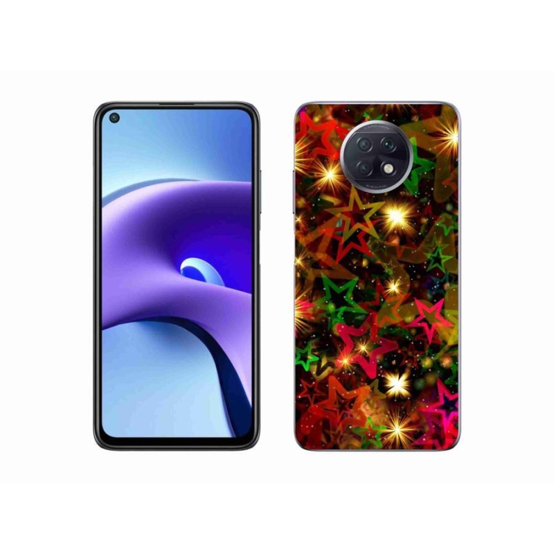 Gél borítás mmCase a Xiaomi Redmi Note 9T 5G-hez - színes csillagok