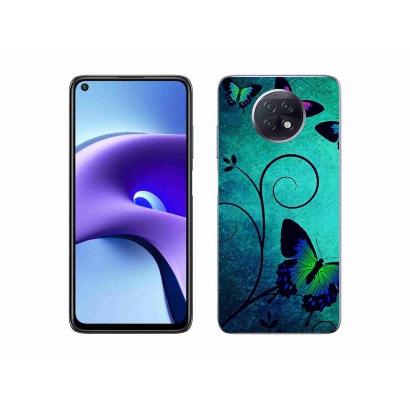 Gél borítás mmCase a Xiaomi Redmi Note 9T 5G számára - színes pillangók