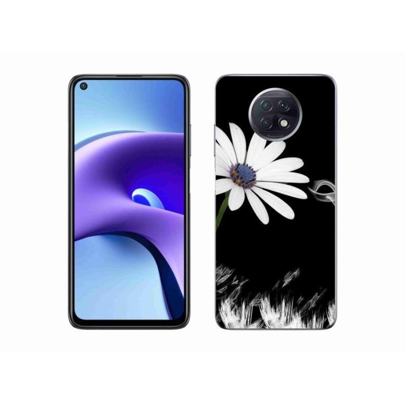 Gél borítás mmCase a Xiaomi Redmi Note 9T 5G-hez - fehér virág
