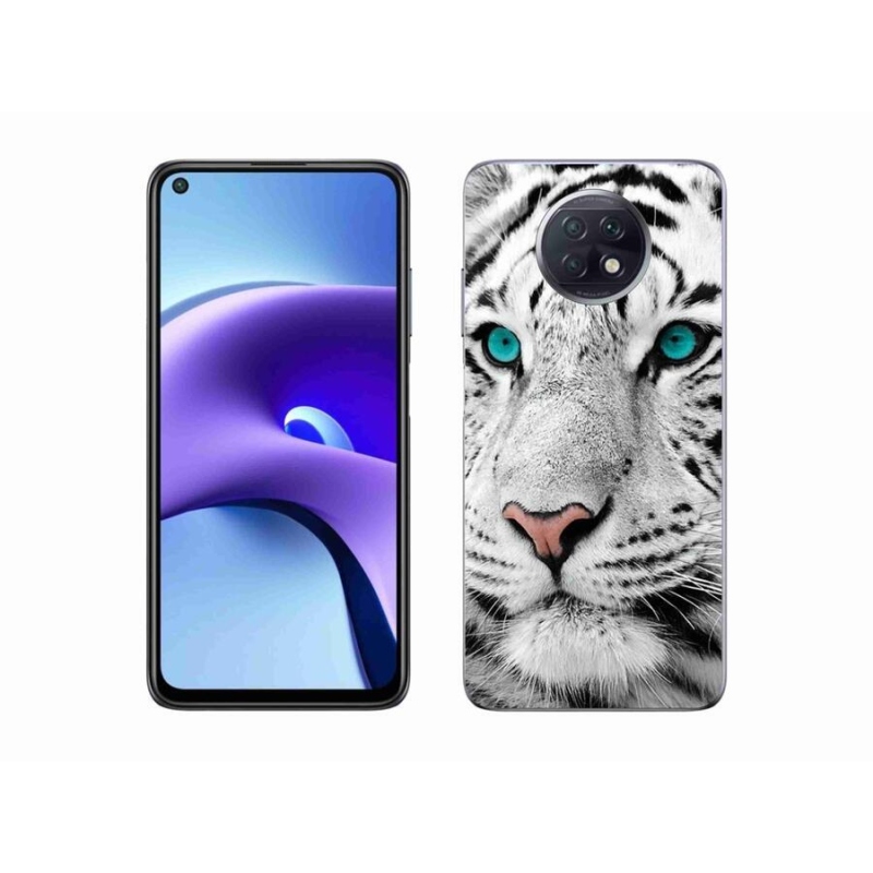 Gél borítás mmCase a Xiaomi Redmi Note 9T 5G számára - fehér tigris