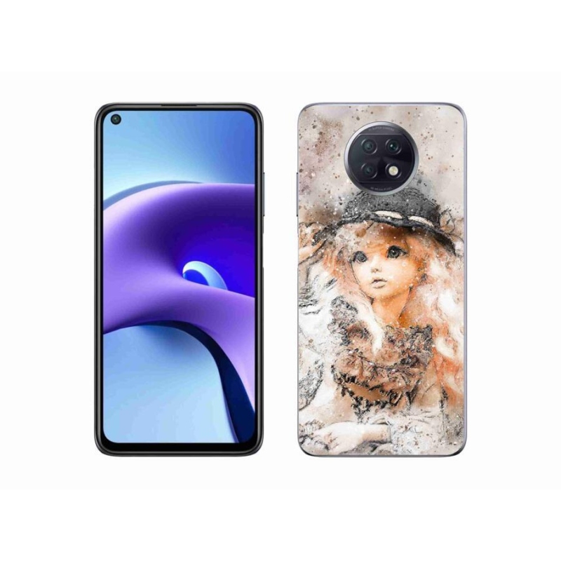 Gél borítás mmCase a Xiaomi Redmi Note 9T 5G-hez - lány kalapban