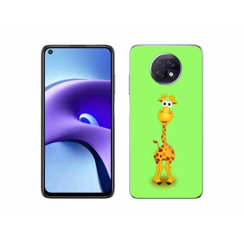 Gél borítás mmCase a Xiaomi Redmi Note 9T 5G számára - rajzfilm zsiráf
