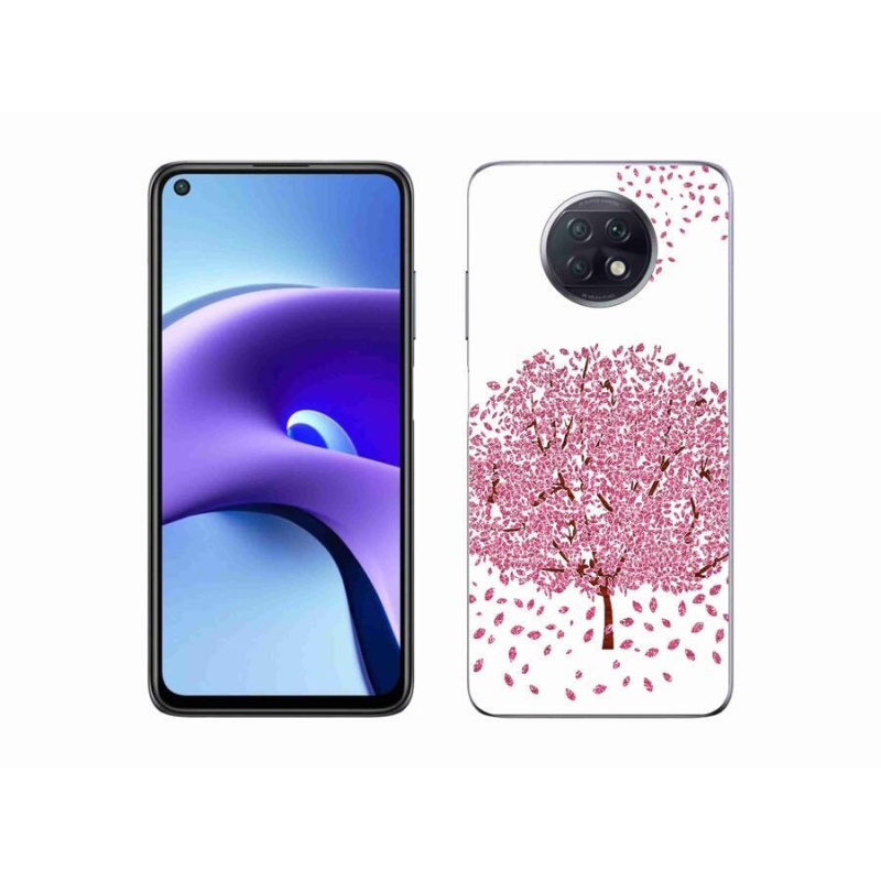 Gél borítás mmCase a Xiaomi Redmi Note 9T 5G számára - rajzfilmfa levelekkel
