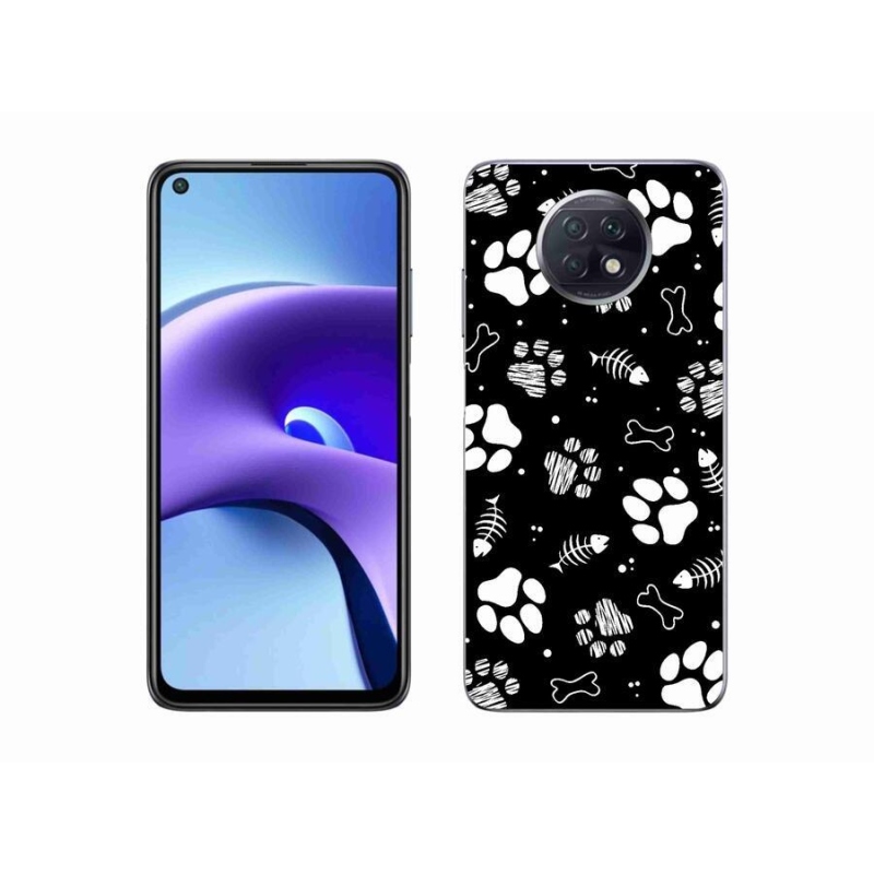 Gél borítás mmCase a Xiaomi Redmi Note 9T 5G számára - kutyamancsok