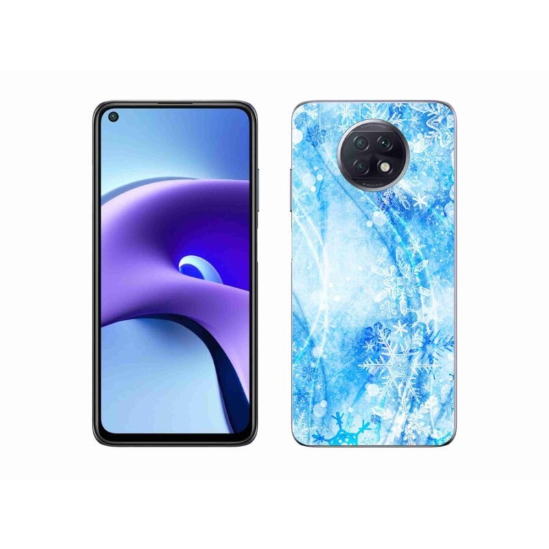 Gél borítás mmCase a Xiaomi Redmi Note 9T 5G számára - hópelyhek