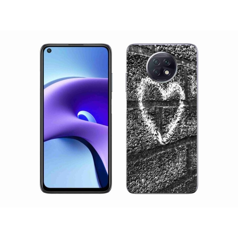 Gél borítás mmCase a Xiaomi Redmi Note 9T 5G-hez - szív a falon