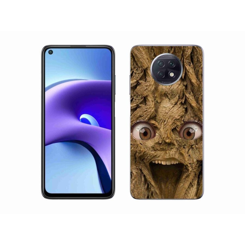 Gél borítás mmCase a Xiaomi Redmi Note 9T 5G számára - vidám fa szemekkel