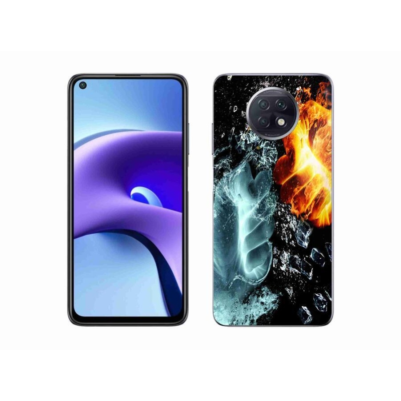 Gél borítás mmCase a Xiaomi Redmi Note 9T 5G - víz és tűz számára