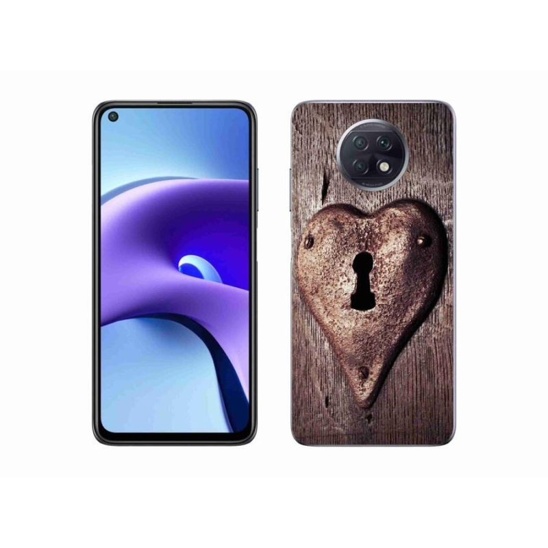 Gél borító mmCase a Xiaomi Redmi Note 9T 5G számára - szív alakú zár