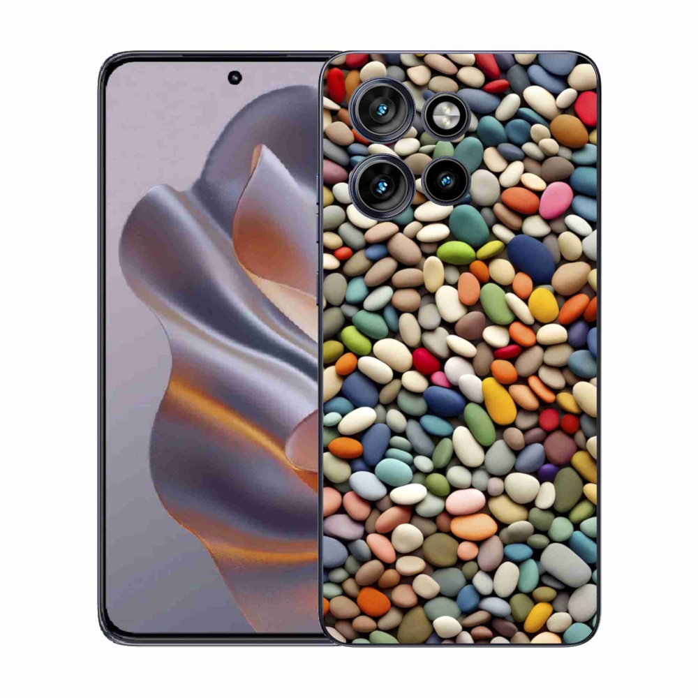 Zselés borítás mmCase a Motorola Edge 50 Neo készülékhez - színes strasszkövek 2