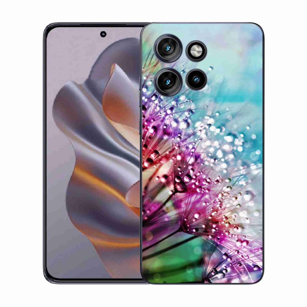 Zselés borító mmCase a Motorola Edge 50 Neo készülékhez - színes virágok