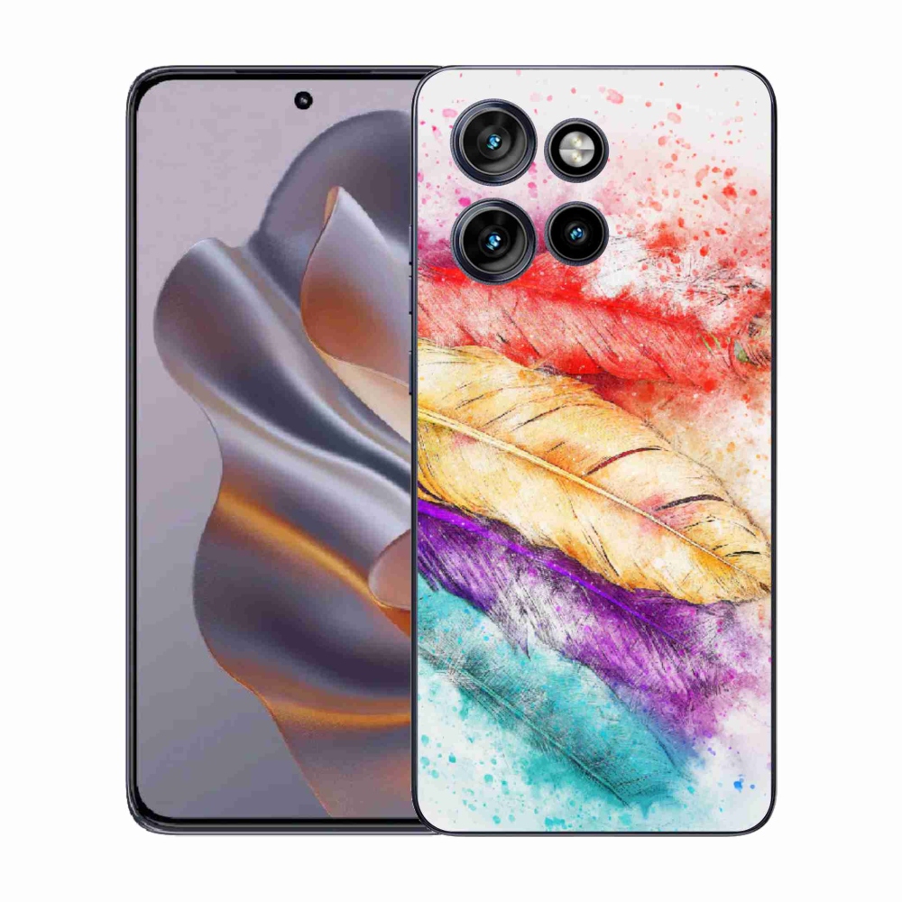 Zselés borítás mmCase a Motorola Edge 50 Neo készülékhez - színes toll