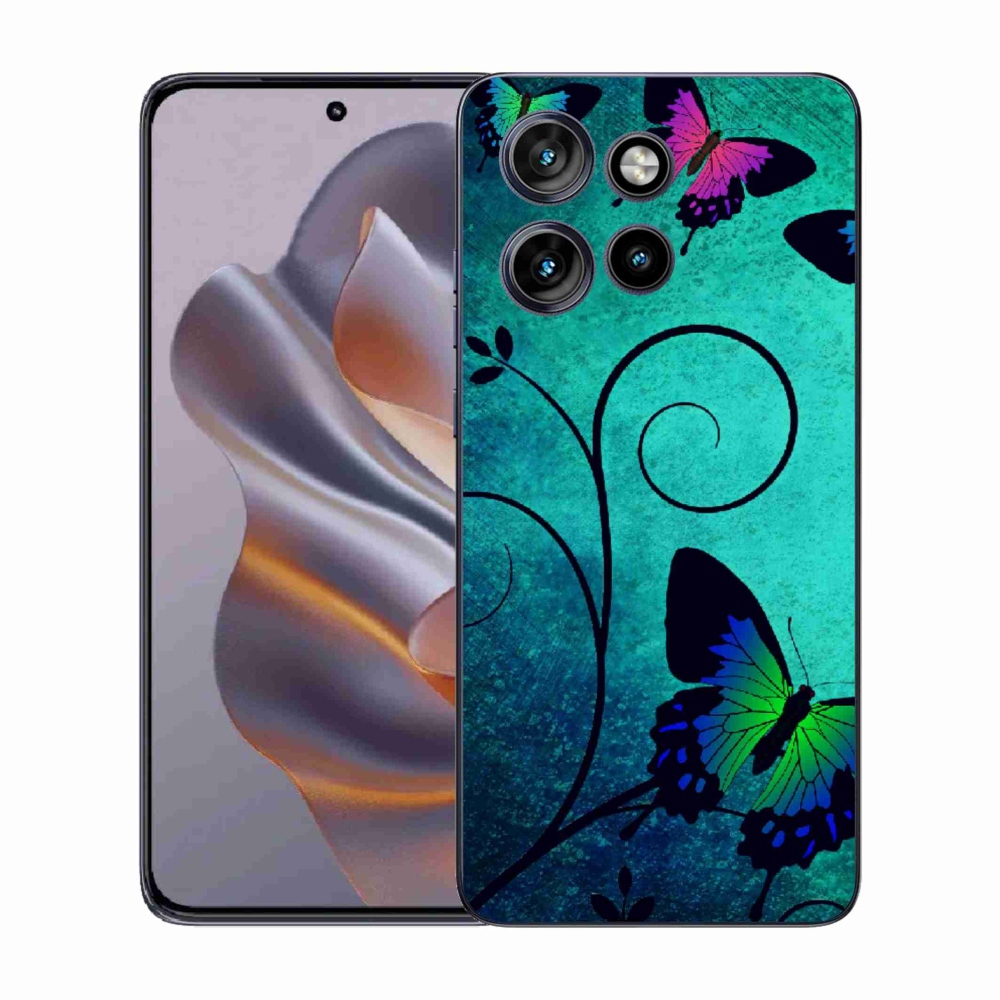 Zselés borító mmCase a Motorola Edge 50 Neo készülékhez - színes pillangók