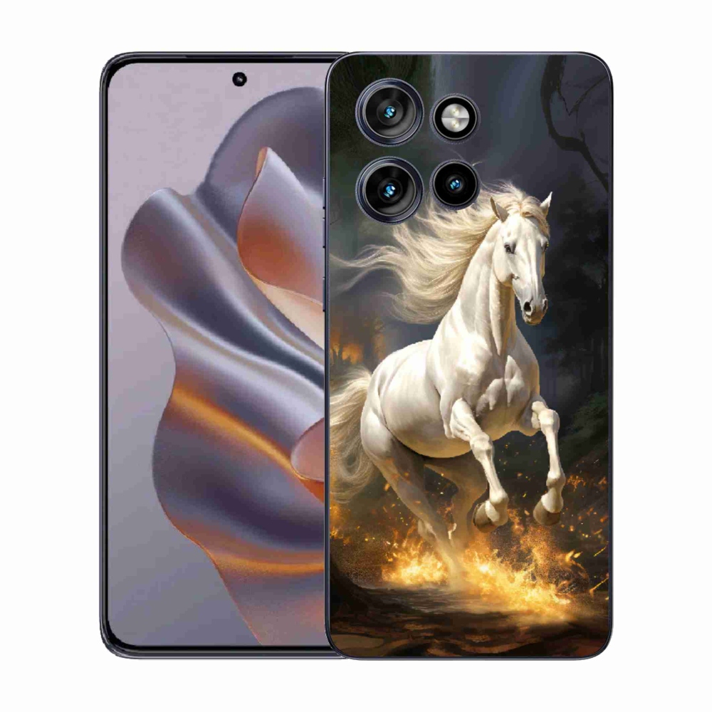 Zselés tok mmCase a Motorola Edge 50 Neo készülékhez - fehér ló 2