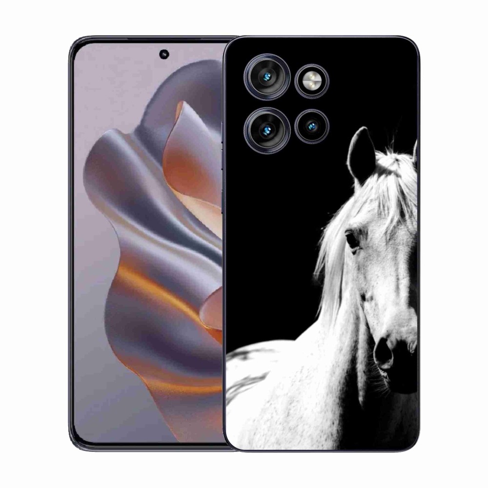 Zselés borítás mmCase a Motorola Edge 50 Neo készülékhez - fehér ló 5